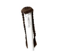 Pet Wigs Gooses Costume Hairpiece With Braid/Ponytail Design For Festival Event And Social Media Occasion Dressingup Comfortable Pet Headwears