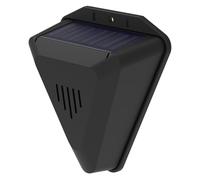 Pet Wild Animal Control, Bird Repellent Devices Outdoor, Waterproof Solar Bird Scare Device With Timed Alerts, Wall Mount Pigeon Repellent For Patio Garden Farm - Black