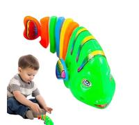 Pet Wind-Up Wiggle Fish Toys Clockwork Floating Swimming Interactive