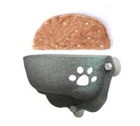 Pet Window Cat Bed,Felt Cat Window Hammock,Window Perch for Large Cats Suction Cup Fixed Cat Hammock,Cat Window Hammocks (Light Gray)