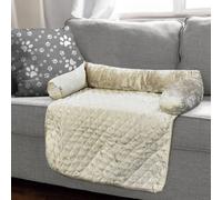 Pet Winks Natural Crushed Velvet Sofa Topper 50Cm X 76Cm
