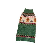 Pet Winter Christmas Clothes Elk Christmas Sweater Small Dog Cat Winter Warmth Dog Clothes for Puppy(Green,XL)