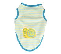 Pet Winter Clothes Warm Breathable Dog Cat Sweater Jacket Vest with Cute Cartoon Pattern Soft Polyester Material for Small Medium Large Pets Blue Cockhorse Blue Yellow Snail (S blue and yellow snail)