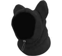 Pet Winter Hat Calming Dog Ears Cover Fleece Windproof Adjustable Quiet Ears Hoodie Earmuffs for Small Animal Walking (S)