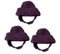 Pet Winter Hat for Tiny Animals Soft Knit Cap Ideal for Photo Shoots, and Warmth Knitted Pet Hat Dog Warm Winter Cap Costume Accessory Elastic Fit Puppy Kitten