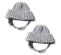 Pet Winter Hat for Tiny Animals Soft Knit Cap Ideal for Photo Shoots, and Warmth Knitted Pet Hat Dog Warm Winter Cap Costume Accessory Elastic Fit Puppy Kitten