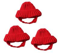 Pet Winter Hat for Tiny Animals Soft Knit Cap Ideal for Photo Shoots, and Warmth Knitted Pet Hat Dog Warm Winter Cap Costume Accessory Elastic Fit Puppy Kitten