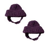 Pet Winter Hat for Tiny Animals Soft Knit Cap Ideal for Photo Shoots, and Warmth Knitted Pet Hat Dog Warm Winter Cap Costume Accessory Elastic Fit Puppy Kitten