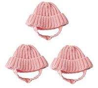 Pet Winter Hat for Tiny Animals Soft Knit Cap Ideal for Photo Shoots, and Warmth Knitted Pet Hat Dog Warm Winter Cap Costume Accessory Elastic Fit Puppy Kitten
