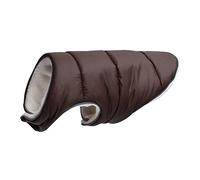 Pet Winter Jacket Fleece Reflective Vest Coat With Button Small Doggy Cozy Outdoor Girl(Deep coffee,XS)