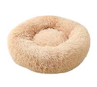 pet wiz Soft Calming Donut Bed - Premium Quality For Dogs & Cats - Anxiety Relief - 50cm, 80cm, 100cm - 6 Colours Available (50cm, Champagne)