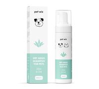 pet wiz Vet Approved Dry Shampoo for Pets | Natural Ingredients | Deodorising, Soothing & Revitalising | No Rinsing Required | Aloe & Oat