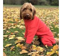 pet wiz Warm Four-Legged Dog Fleece - Super Soft, Weather-Resistant (Coral, X-Large)