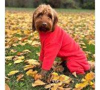 pet wiz Warm Four-Legged Dog Fleece - Super Soft, Weather-Resistant (Coral, XXL)