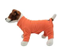 pet wiz Warm Four-Legged Dog Fleece - Super Soft, Weather-Resistant (Orange, X-Small)