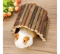Pet Wooden Fence Bridge Pet Toy Reptile Hamster Lizard House Fence Ladder (Small)