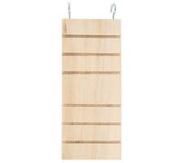 Pet Wooden Ladder Hamster Bird Stand Platform Toy Rest Board Perches Cage, Premium Quality Wood, Fine Texture, No Odor, Stress Relief, with Hanging Hook, for Small Pets