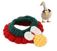 Pet Wool Collar Soft Duck Accessory, Cute Fashionable Decoration Knitted with woolen yarn for Holiday Party,Duck Goose Chicken Collar,Poultry Costume Accessory,Duck Decoration (XS)