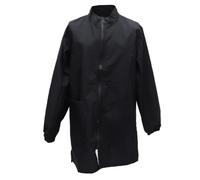 PET Worker Overalls Waterproof Anti Static Black Long Sleeve L | Nylon, Practical Protective Wear, for PET Grooming School Hospital Use, Long Zipper Style