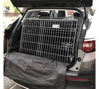 Pet World 38 in Car Dog Crate Compatible with Vauxhall Grandland | Emergency Escape Hatch, Folds Flat, Comfort Mat Included, Sliding Door, Easy Assembly