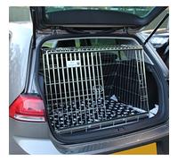 Pet World Large 36" Sloped Car Dog Crate - Compatible with Volkswagen Golf MK7 2013+ - UK Designed, Steel Travel Cage - Emergency Escape Hatch - Folds Flat - Free Comfort Mat - Easy Assembly