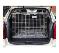 Pet World XL 38" Sloped Car Dog Crate - Compatible with Ssangyong Korando - UK Designed, Steel Travel Cage - Emergency Escape Hatch - Folds Flat - Free Comfort Mat - Easy Assembly