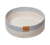 Pet Woven Bed, Cat Wicker Bed Basket, Kitten Bed for Sleeping, Pet Cotton Sleeping Scratcher Nest, Cat Basket Bed, Indoor Cats Scratching Board Mat, Cotton Rope Pet Mat Basket for Sleeping