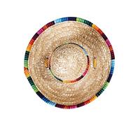 Pet Woven Straw Hat - Pet Mexican Sombrero Cap | Puppy Costume Straw Hat | Dog Sun Hat With Adjustable Chin Strap | Sombrero Pet Hat | Mexican Straw Hat Mexican Sombrero Cap Dog Party Supplies For Dog