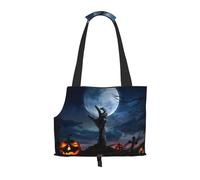 Pet-Zombie Hand Dark Halloween print portable bag, lightweight and breathable, suitable for taking small pets out.
