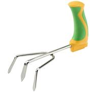 PETA Easi-Grip Garden Tools, Garden Cultivator Hand Tool, Ergonomic Grip for Arthritis, Stainless Steel Garden Hand Tools, Non-Slip and Durable Grip for Elderly with Grip Issues. PGT2-C