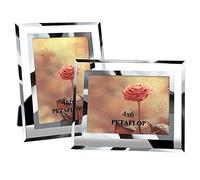 PETAFLOP 4x6 Photo Frames Glass Set of 2, Picture frames for Wedding Offices Restaurants Business