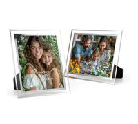 PETAFLOP Photo Frames 8x6 Inch (15x20 cm) Glass for Family Office Table Decorations Set of 2