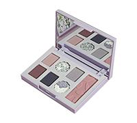 Petal 7-Colour Eyeshadow Palettes Pearlescent Blue Green Earth Colour Makeup Suitable for All Skin Types Pallet Organiser Make-Up (B, One Size)