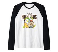 Petal Adventures Snail Ladybug Nature Cute Cartoon Raglan Baseball Tee