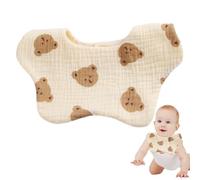 Petal Bibs, Cotton Gauze Bibs - Pure Cotton Soft Bibs for All Seasons, Easy to Clean, Feeding Accessories for Boys and Girls, Accessories