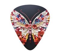 Petal Butterfly Patterned guitar picks - (thin/medium/thick) free to choose, suitable for all kinds of string instruments,