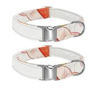 Petal Confection Peace Adjustable Pet Collar for Small Medium Large Dogs & Cats, Reflective Strip for Night Safety, Soft Comfort Pad