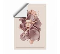 Petal & Face Boho Unframed Wall Art Print A1 (84.1×59.4cm), Wall Decor for Living Room, Bedroom, Office & Home, Art Gift