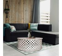 Petal Mango Wood Coffee Table - White