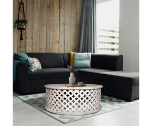 Petal Mango Wood Coffee Table - White
