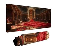 Petal Mouse Mat Library Mousepad with Stitched Edges as Desk Mat Improved Pecision and Speed, Mouse Pad as Desk Accessories for Laptop Wireless Keyboard Table Autumn Decorations 24x56x0.12in DBYH-7519