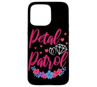 Petal Patrol Flower Girl Wedding Party Floral Case for iPhone 15 Pro Max