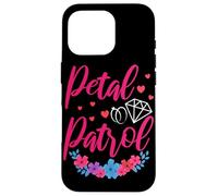Petal Patrol Flower Girl Wedding Party Floral Case for iPhone 16 Pro