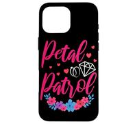 Petal Patrol Flower Girl Wedding Party Floral Case for iPhone 16 Pro Max