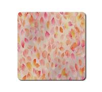 Petal Pattern Washer Dryer Top Protector Mat, Watercolor Inspired Floral Washing Machine Cover, Spring Decor Rubber Anti-slip Waterproof Washer And Dryer Mats for Laundry Room 24x24 Inch