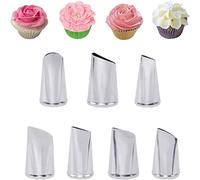 Petal Piping Nozzles Set,Petal Nozzle for Piping,Rose Pastry Tips Icing Frosting Tips Baking Tools for Cake Cupcakes