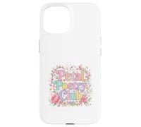 Petal Poetry Club Floral Aesthetic Design Case for iPhone 15