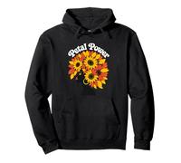 Petal Power Sunflower Afro Woman Pullover Hoodie