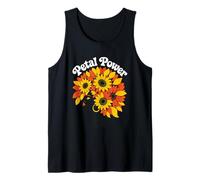 Petal Power Sunflower Afro Woman Tank Top
