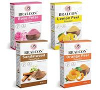 Petal, Sandalwood, Orange, Lemon Peel Powder Combo- 400g(100g x 4 Pack) for face & Skin